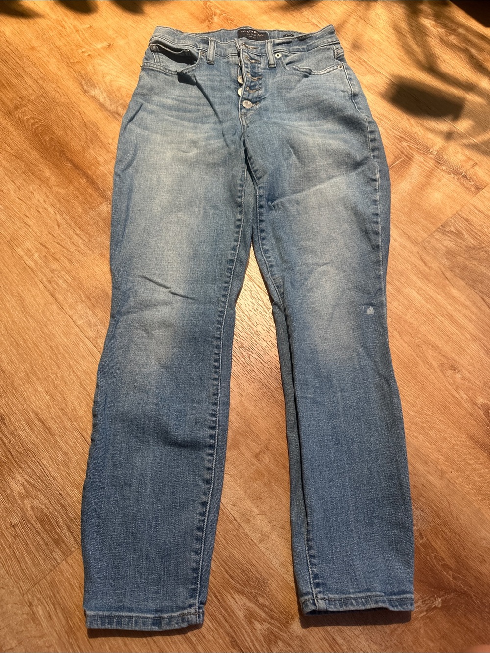 Lucky Brand Women's Light Blue High-Rise Straight Jeans